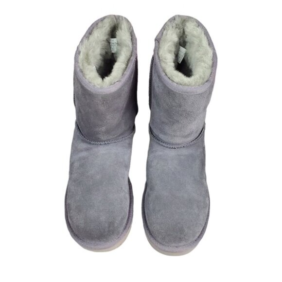 Koolaburra By Ugg Grey Koola Short Suede Leather Boots Size 9 - Picture 4 of 10
